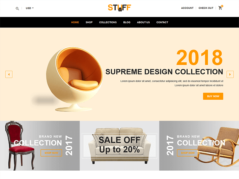 Stuff - Furniture HTML Template