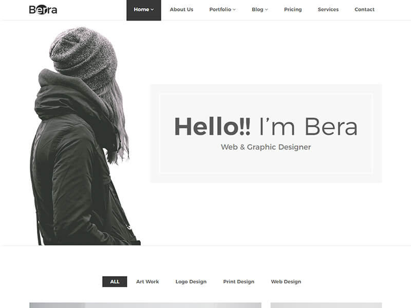 Berra - Minimal Personal Portfolio HTML Template