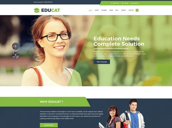Educat Education HTML Template + RTL