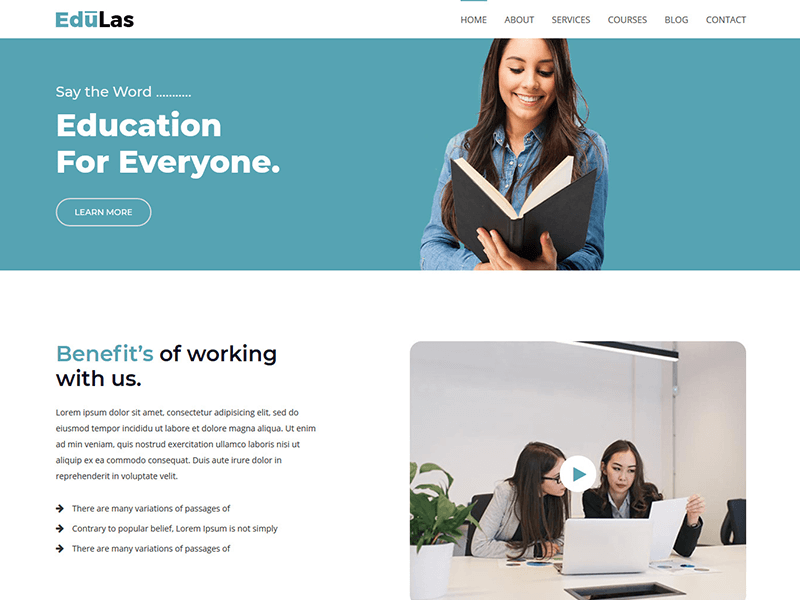 Edulas - Education HTML Template