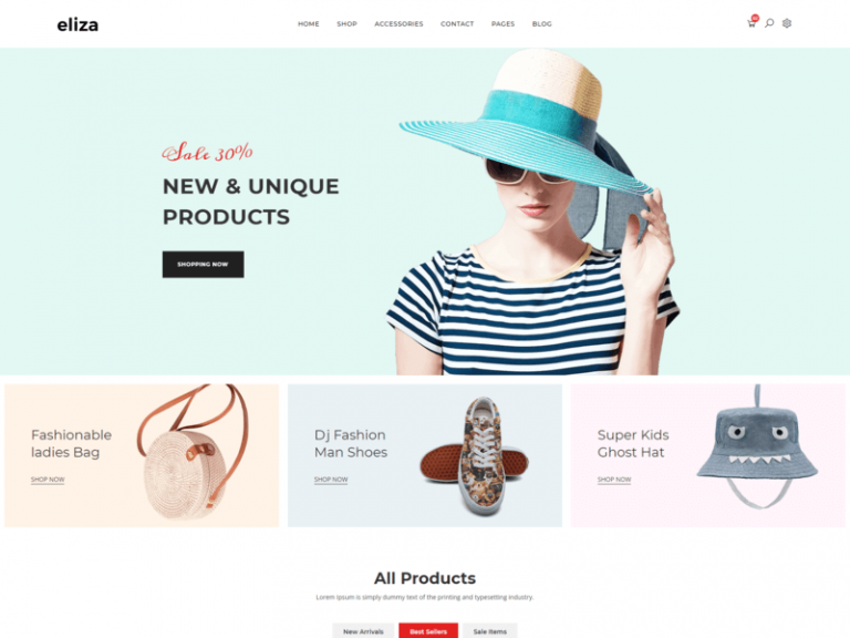 Eliza - Fashion HTML Template - Bootstrap Templates