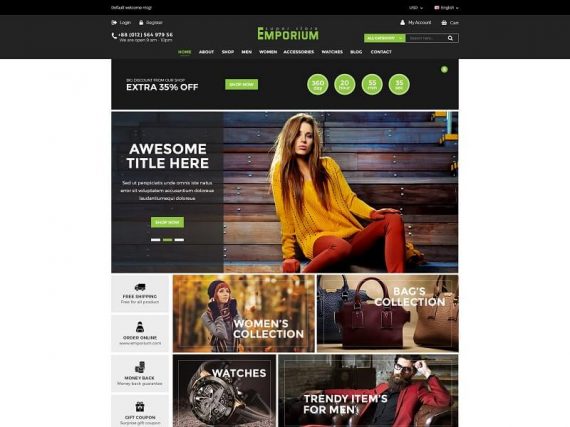 Emporium - eCommerce Bootstrap Template