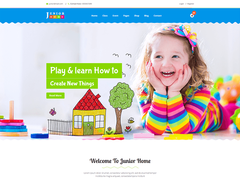 JuniorHome - Education HTML Template