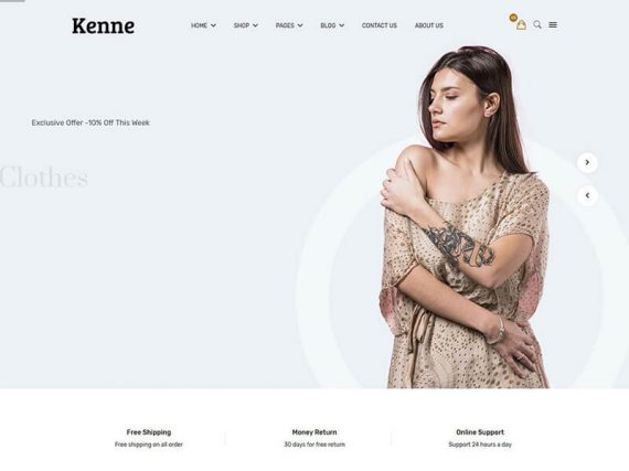 Kenne - Fashion Store HTML Template