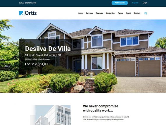 Ortiz - Real Estate HTML5 Template