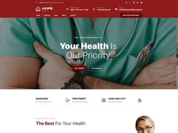 Hope Health & Medical HTML5 Template