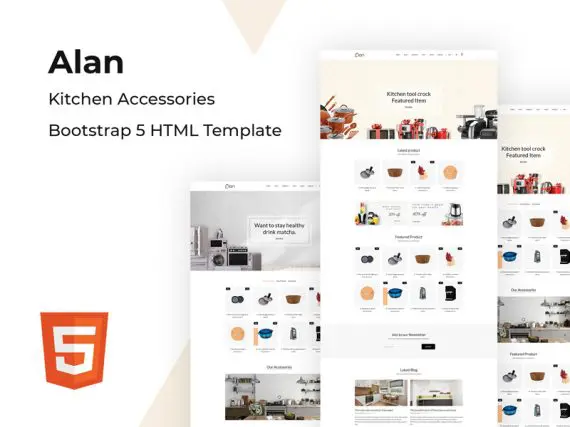 Alan Kitchen Accessories Bootstrap 5 HTML Template