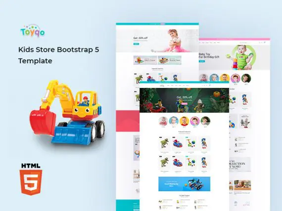 Toyqo Kids Store Bootstrap 5 Template